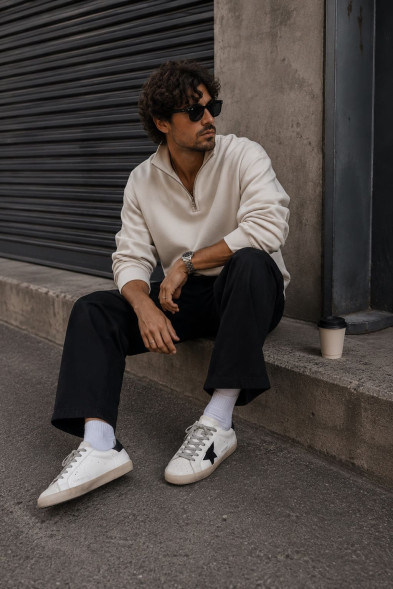 Мужские кеды Golden Goose Deluxe Brand Navy/Black Star