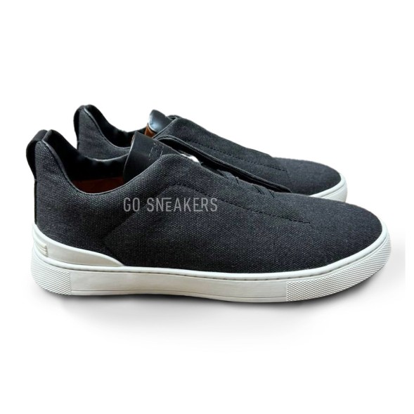 Мужские кроссовки Ermenegildo Zegna Man Textile Dark Grey