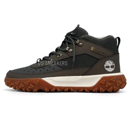 Timberland Greenstride Motion 6 Mid Fabric And Leather Waterproof Boots Khaki