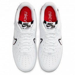 Nike Air Force 1 React White Black Red