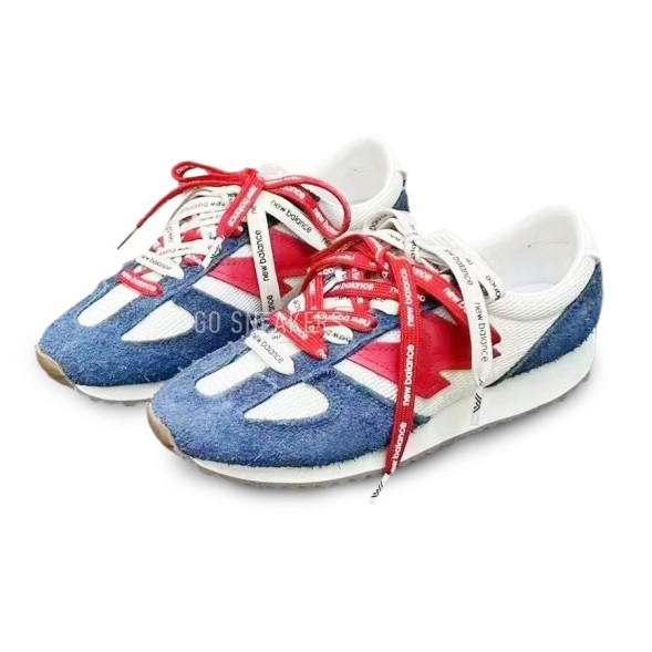 Женские кроссовки New Balance 327 White/Blue/Red