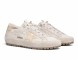 Женские кеды Golden Goose Super-Star Ski in Light Gray Nylon With Metallic Star