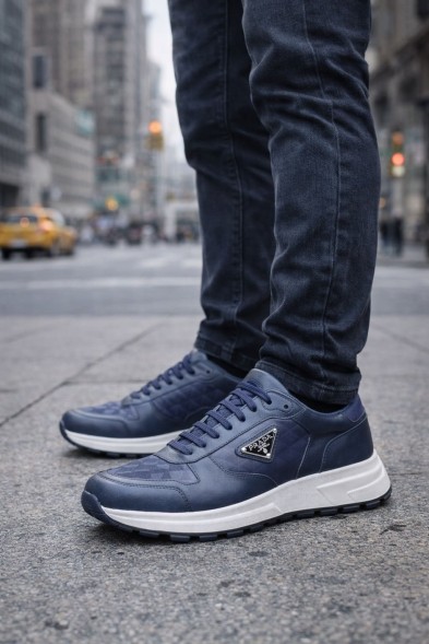 Мужские кроссовки Prada Prax Navy