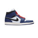 Унисекс кроссовки Nike Air Jordan 1 Mid Deep Royal Blue Black