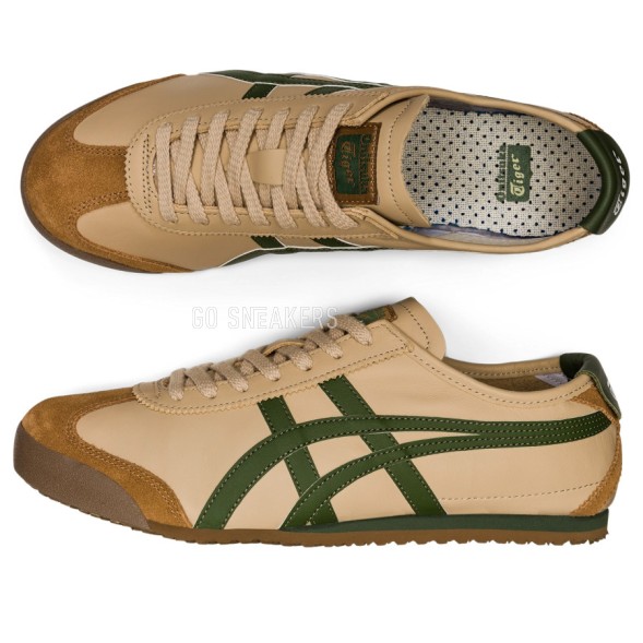 Унисекс кроссовки Onitsuka Tiger Mexico 66 Beige Grass Green
