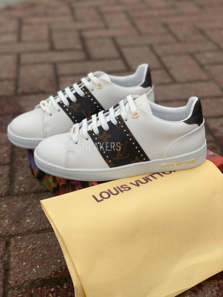 Женские кеды Louis Vuitton Frontrow White/Brown