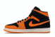 Унисекс кроссовки Nike Air Jordan 1 Mid Black Orange Peel