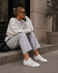 Golden Goose Super-Star White Silver