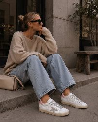 Golden Goose Super-Star Wmns White Pink