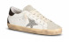 Женские кеды Golden Goose Super-Star Wmns White Silver Black Glitter