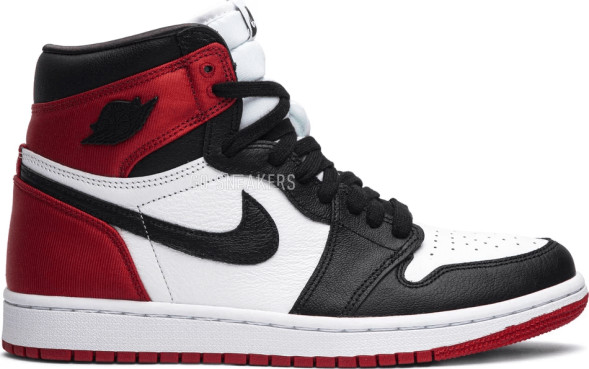 Женские кроссовки Nike Wmns Air Jordan 1 Retro High &amp;#039;Satin Black Toe&amp;#039;
