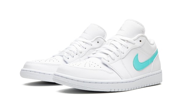 Унисекс кроссовки Nike Air Jordan 1 Low White Multi-Color Swoosh