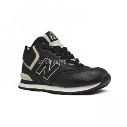 New Balance 574 High-top Black Leather