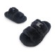 Женские шлепки Celine Flip-flops Wool Black