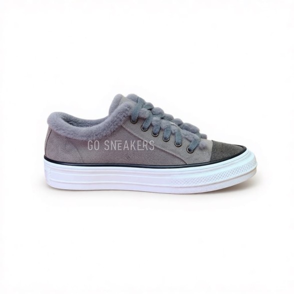 Женские зимние кеды Brunello Cucinelli Winter Sneakers Grey