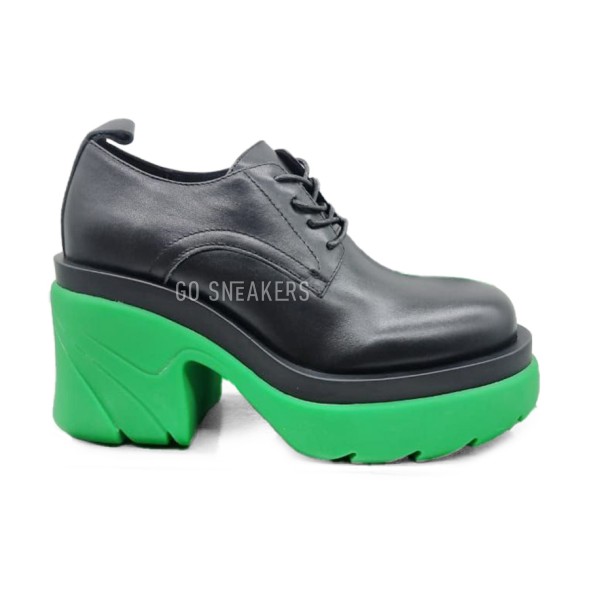 Женские лоферы Bottega Veneta Black/Green