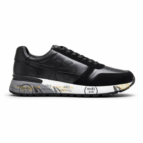 Унисекс кроссовки Premiata 483 Leather/Suede Black