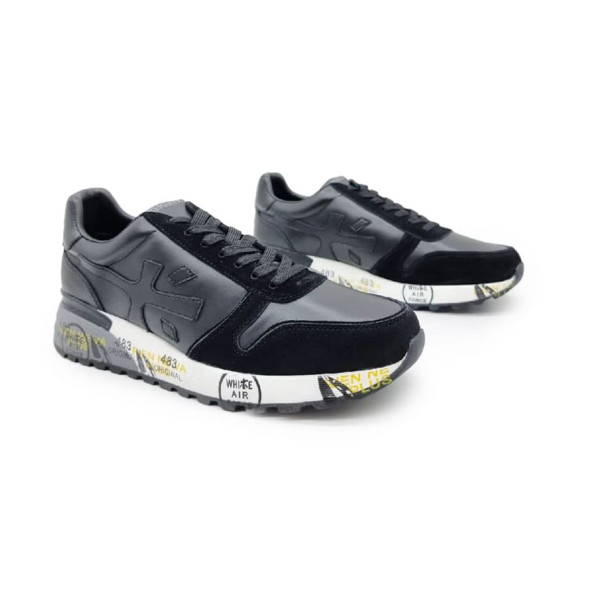Унисекс кроссовки Premiata 483 Leather/Suede Black