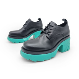 Bottega Veneta Loafers Black/Turquose