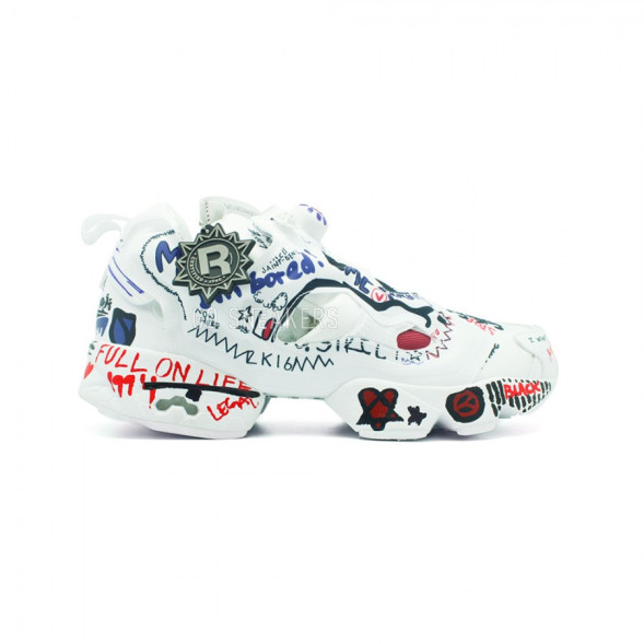 Женские кроссовки Vetements x Reebok Insta Pump Fury &amp;quot;Graffiti&amp;quot; 