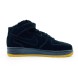 Унисекс зимние кроссовки Nike Air Force 1 ’07 LV8 Mid Utility Winter Suede Black