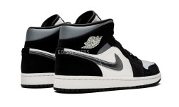 Nike Air Jordan 1 Mid Satin Grey Toe