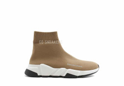 Balensiaga Speed Trainer Sand White Black