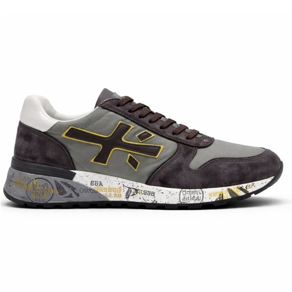 Унисекс кроссовки Premiata 483 Textile/Suede Olive/Brown