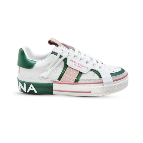 Унисекс кроссовки Dolce &amp;amp; Gabbana White Milano Green