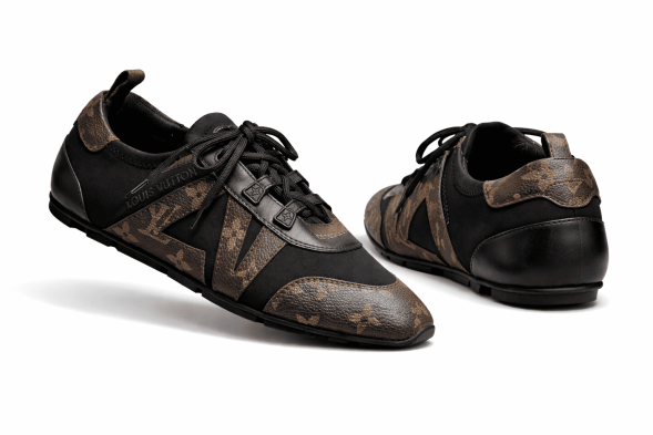 Женские кеды Louis Vuitton Sneakerina German Army Brown/Black