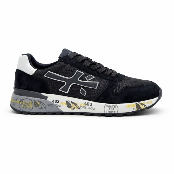 Унисекс кроссовки Premiata 483 Textile/Suede Air Black