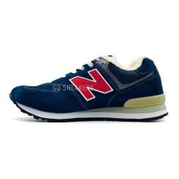 New Balance 574 Winter Red/Navy