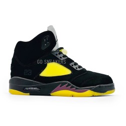 Nike Air Jordan 5 Man Black Yellow