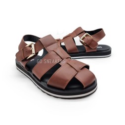 Dior Sandals Leather Chocolate