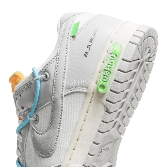 Унисекс кроссовки Nike Dunk Low Off-White Lot 02 of 50
