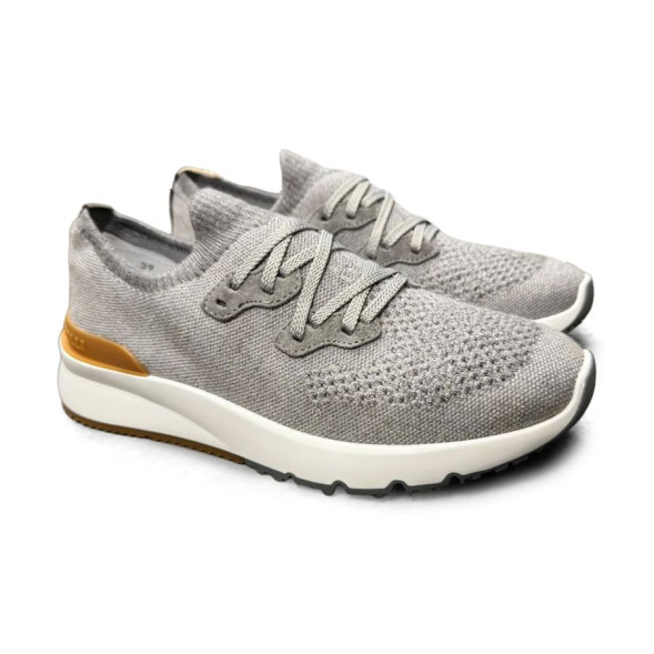 Мужские кроссовки Brunello Cucinelli Textile Run Grey