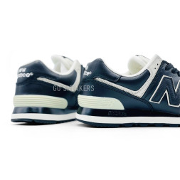 New Balance 574 Leather Black/White