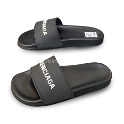 Balenciaga Slipers Man White Monogram