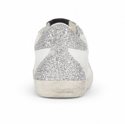 Golden Goose Super-Star Wmns White Silver Glitters