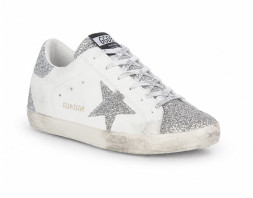 Golden Goose Super-Star Wmns White Silver Glitters
